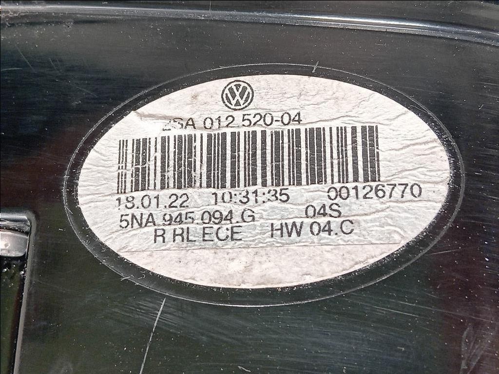 Fanale INT POST DX 5NA945094F Volkswagen Tiguan II 2020
