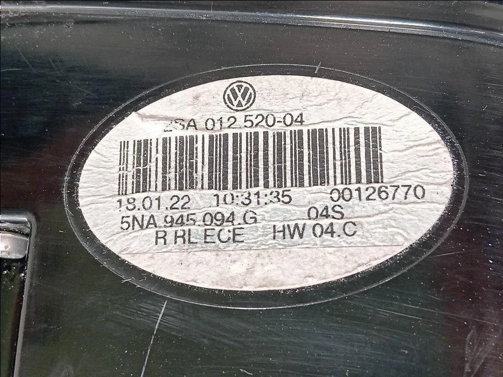 Fanale INT POST DX 5NA945094F Volkswagen Tiguan II 2020