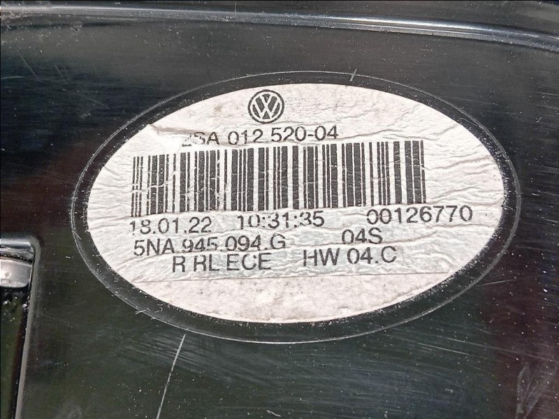 Fanale INT POST DX 5NA945094F Volkswagen Tiguan II 2020