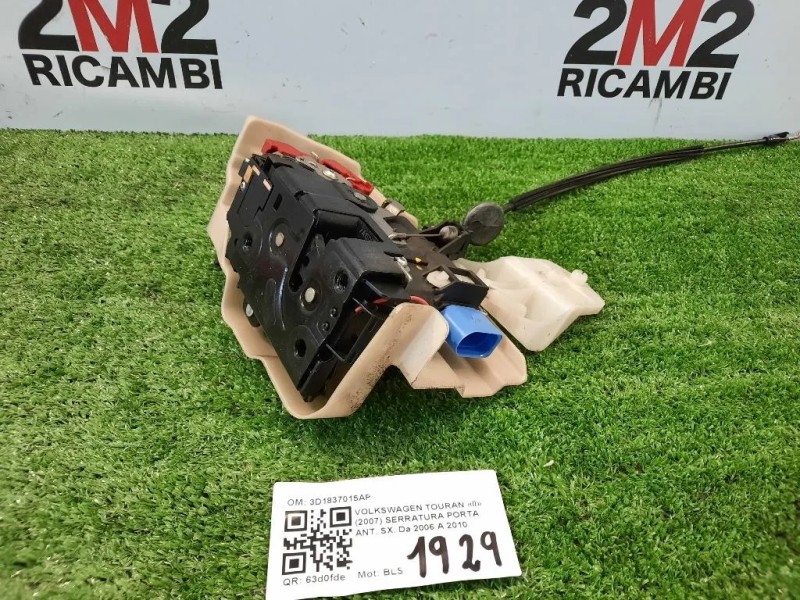Serratura Porta ANT SX 3D1837015AP Volkswagen Touran II 2007