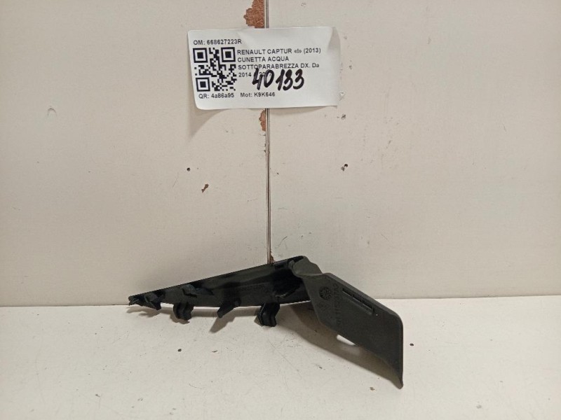 Cunetta Acqua Sottoparabrezza DX 668627223R Renault Captur I 2013