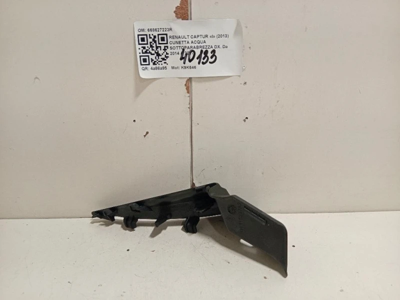 Cunetta Acqua Sottoparabrezza DX 668627223R Renault Captur I 2013