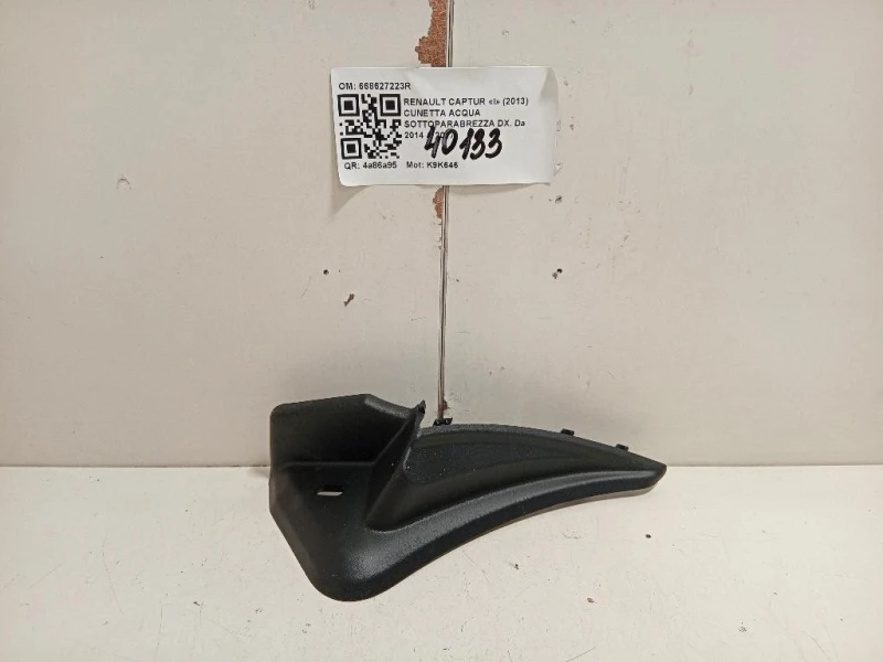 Cunetta Acqua Sottoparabrezza DX 668627223R Renault Captur I 2013