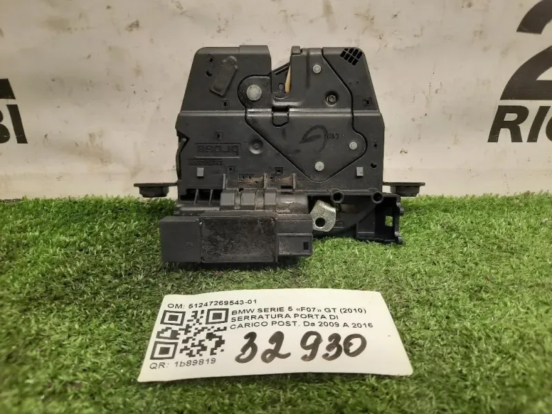 Serratura Porta DI Carico POST 51247269543-01 Bmw Serie 5 F07 GT 2010