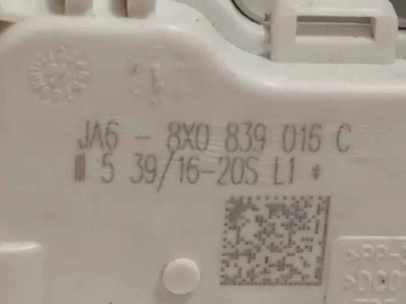 Serratura Porta POST DX 8X0 839 016 C Audi A1 8XF Sportback 2015