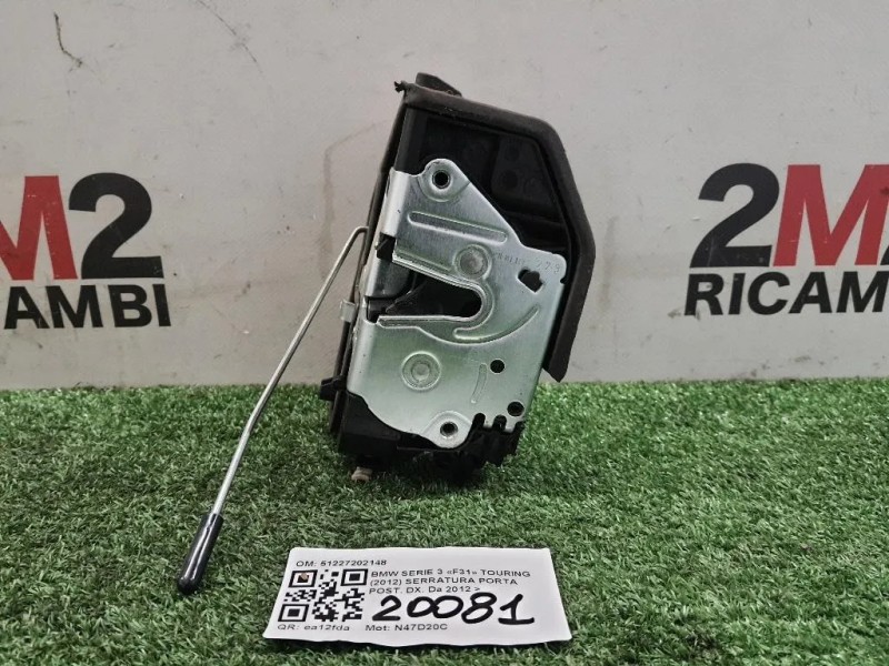 Serratura Porta POST DX 51227202148 Bmw Serie 3 F31 Touring 2012