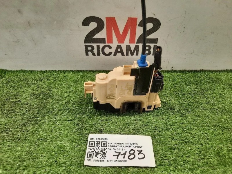 Serratura Porta POST DX 51963629 Fiat Panda III 2012