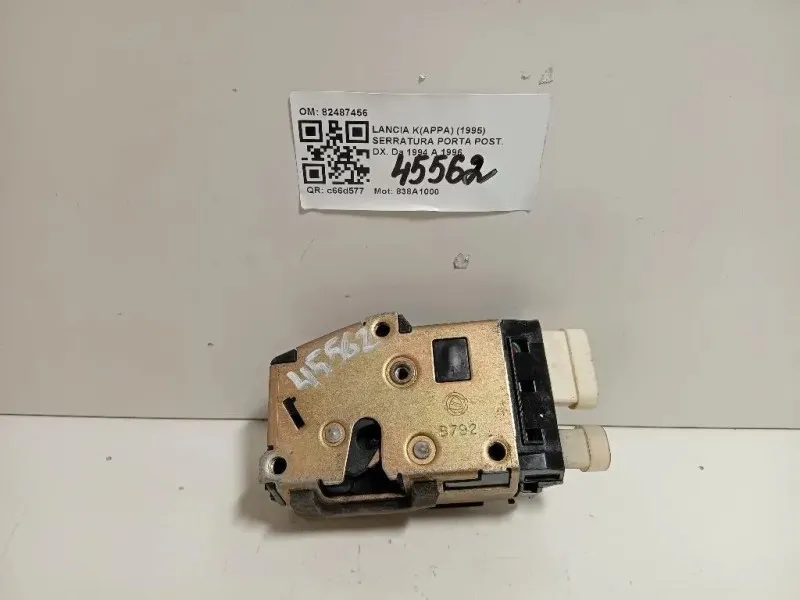 Serratura Porta POST DX 82487456 Lancia Kappa 1995