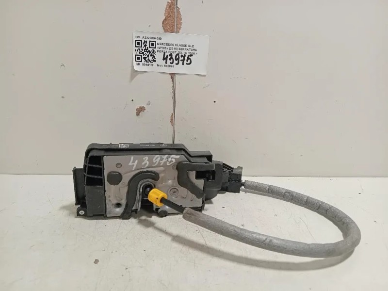 Serratura Porta POST DX A2220064099 Mercedes Classe GLE W166 2015
