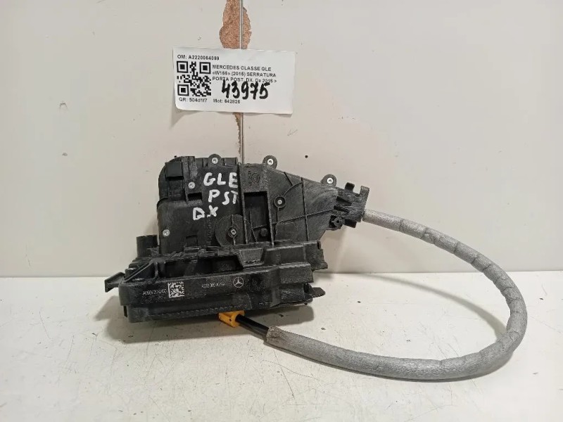 Serratura Porta POST DX A2220064099 Mercedes Classe GLE W166 2015