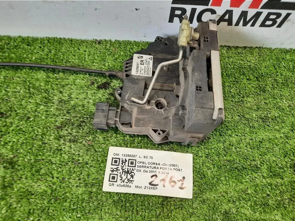 Serratura Porta POST DX 13258267 Opel Corsa D 2007