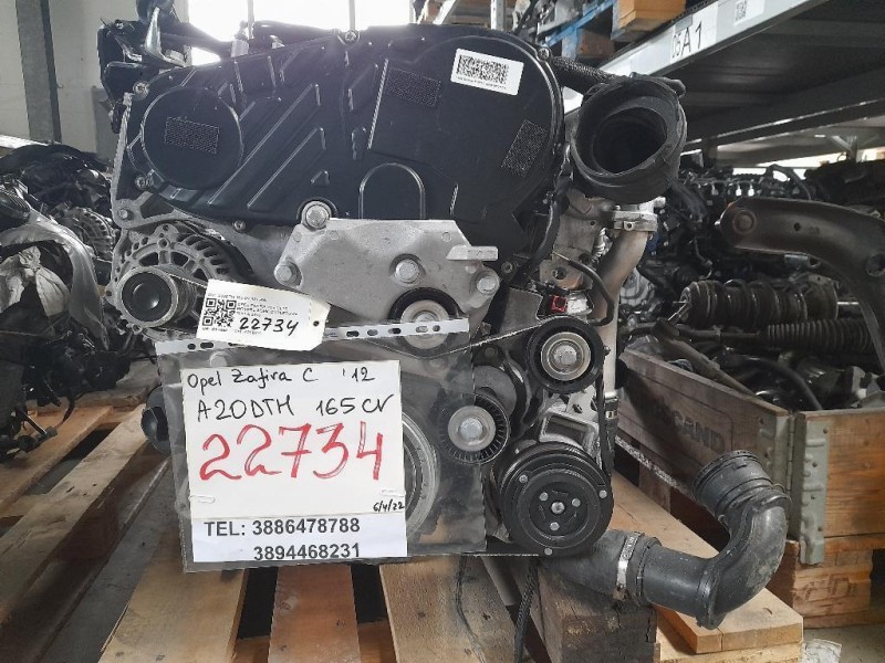 Motore Semicompleto A20DTH 165 CV 121 KW Opel Zafira C 2012