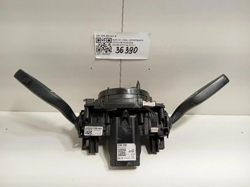 Devioguida Completo 8X0 953 521 B CONTATTO SPIRALATO E DEVIO Audi A1 8XA Sportback 2012