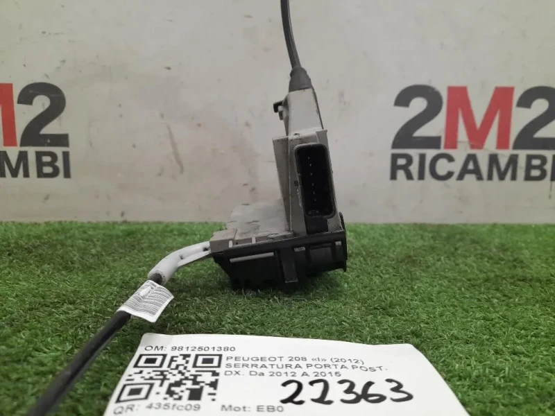 Serratura Porta POST DX 9812501380 Peugeot 208 I 2012