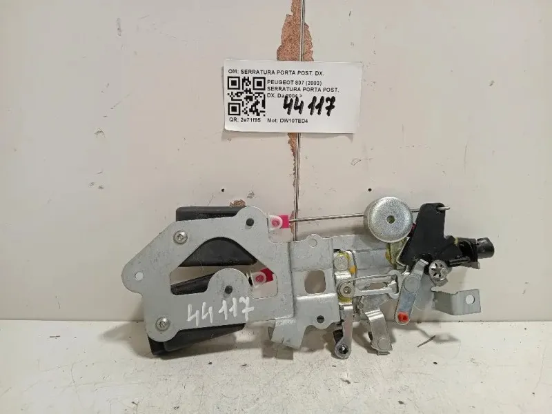 Serratura Porta POST DX SERRATURA PORTA POST DX Peugeot 807 2003