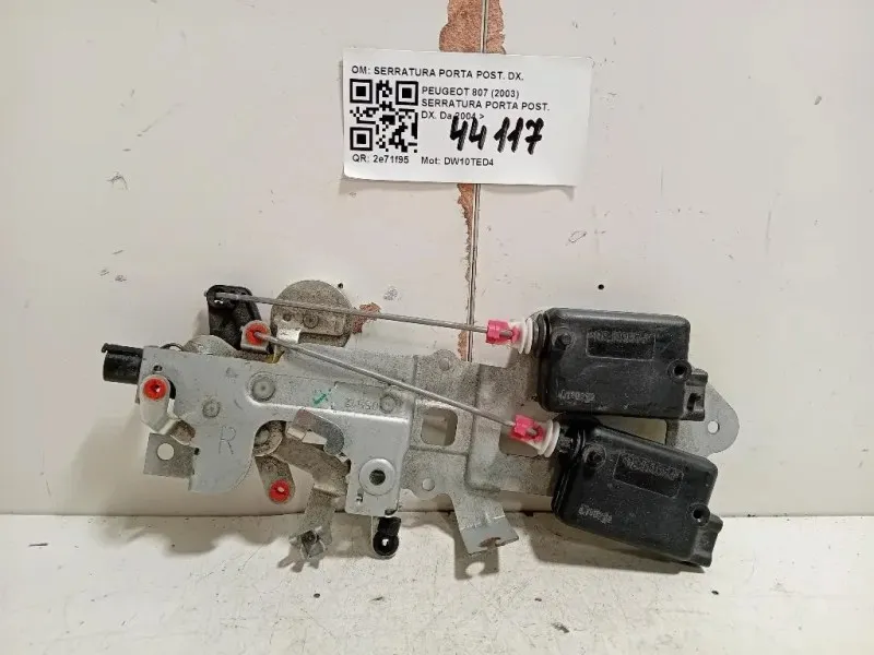 Serratura Porta POST DX SERRATURA PORTA POST DX Peugeot 807 2003