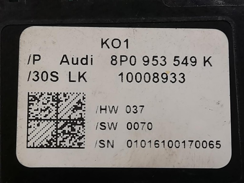 Serratura Porta POST SX 4G0839015C Audi A3 8VF Sportback 2016