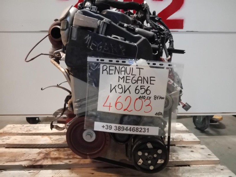 Motore Semicompleto K9K 656 110 CV 81 KW Renault Mégane IV 2016