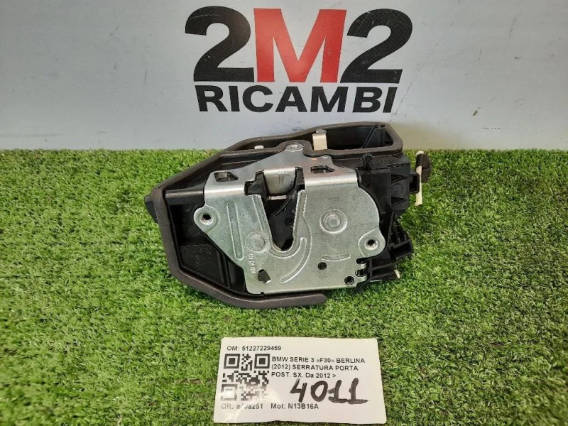 Serratura Porta POST SX 51227229459 Bmw Serie 3 F30 Berlina 2012