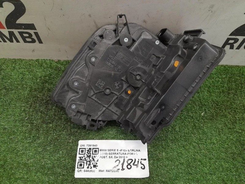 Serratura Porta POST SX 7281943 Bmw Serie 5 F10 Berlina 2010