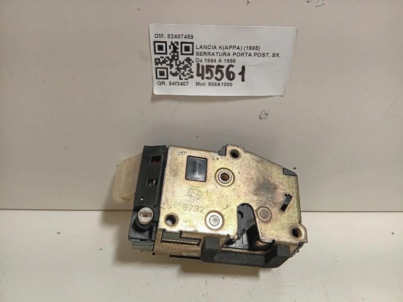 Serratura Porta POST SX 82487459 Lancia Kappa 1995