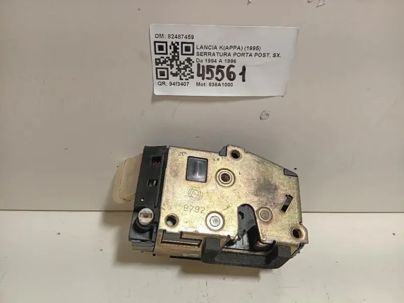 Serratura Porta POST SX 82487459 Lancia Kappa 1995