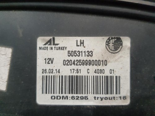 Fanale INT POST SX 50531133 Alfa Romeo Giulietta 2010
