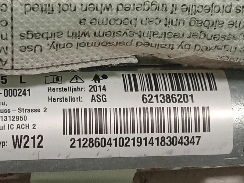 Air-bag A Tendina SX 621386201 Mercedes Classe E W212 2013