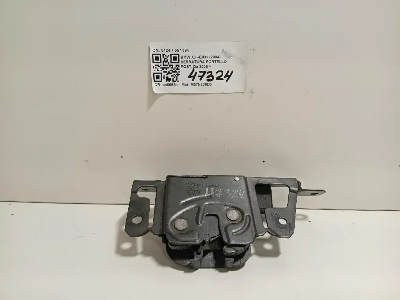 Serratura Portello POST 51247057364 Bmw X3 E83 2004