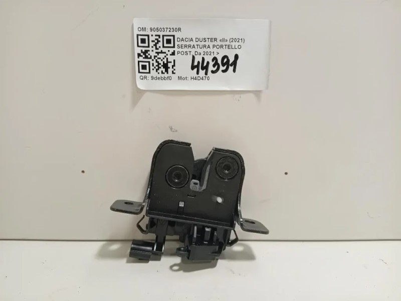 Serratura Portello POST 905037230R Dacia Duster II 2021