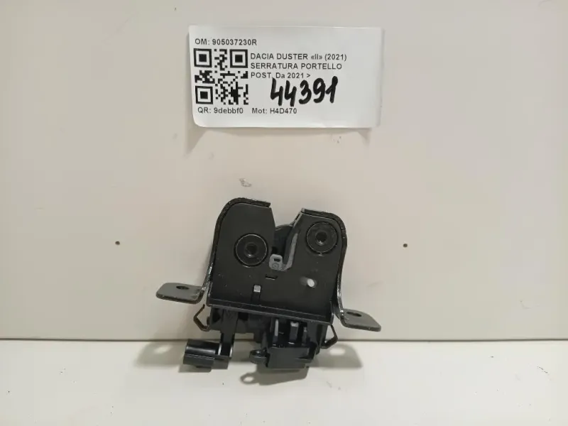 Serratura Portello POST 905037230R Dacia Duster II 2021