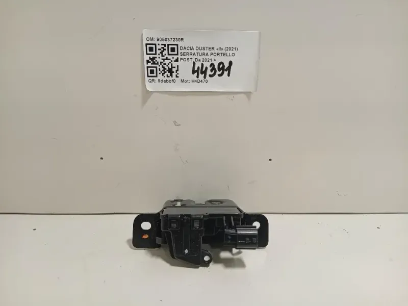 Serratura Portello POST 905037230R Dacia Duster II 2021