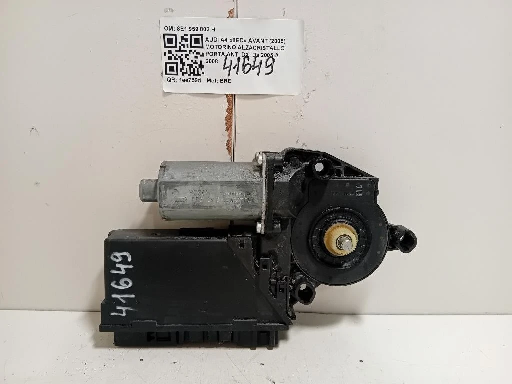 Motorino Alzacristallo Porta ANT DX 8E1 959 802 H Audi A4 8ED Avant 2005