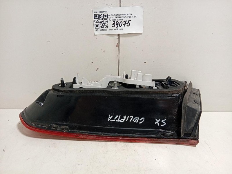 Fanale INT POST SX 50531133 Alfa Romeo Giulietta 2010
