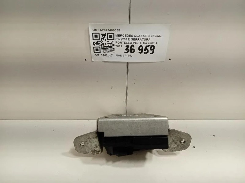 Serratura Portello POST A2047400035 Mercedes Classe C S204 SW 2011
