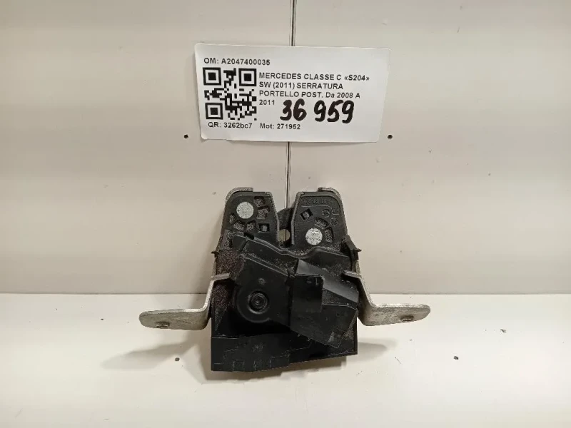 Serratura Portello POST A2047400035 Mercedes Classe C S204 SW 2011