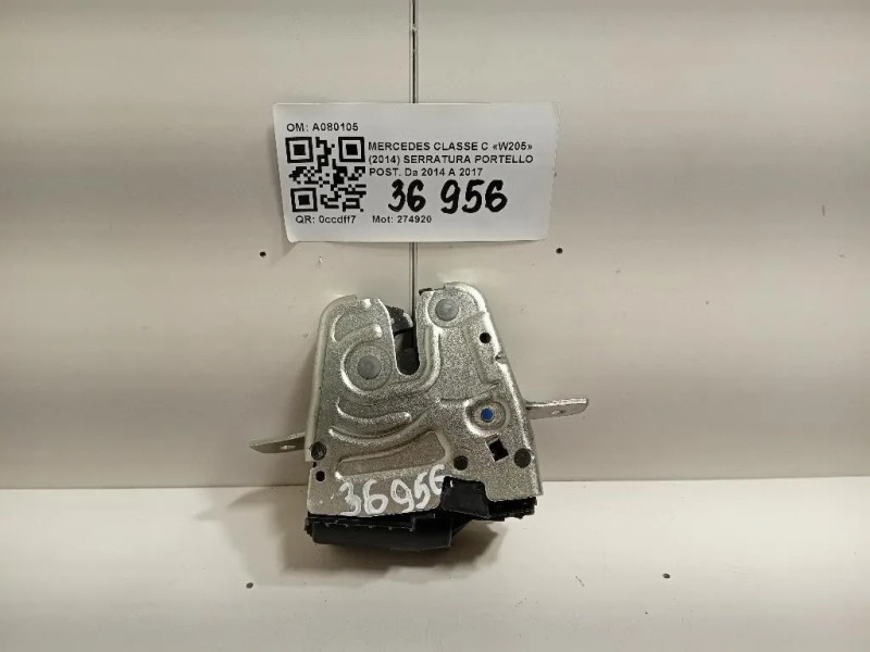 Serratura Portello POST A080105 Mercedes Classe C W205 2014