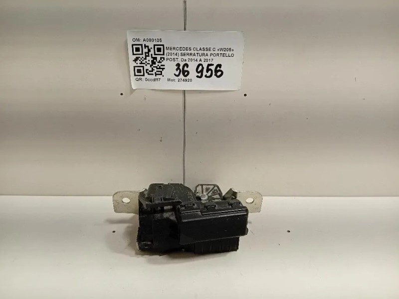Serratura Portello POST A080105 Mercedes Classe C W205 2014