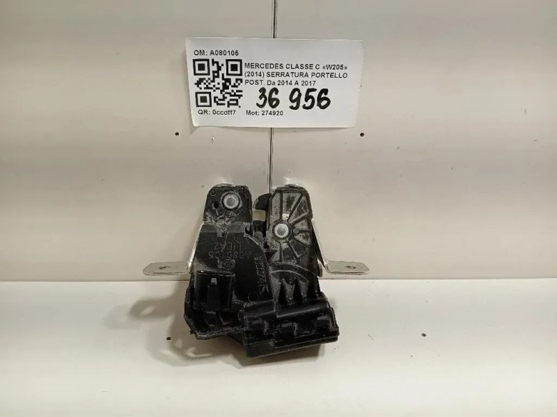 Serratura Portello POST A080105 Mercedes Classe C W205 2014