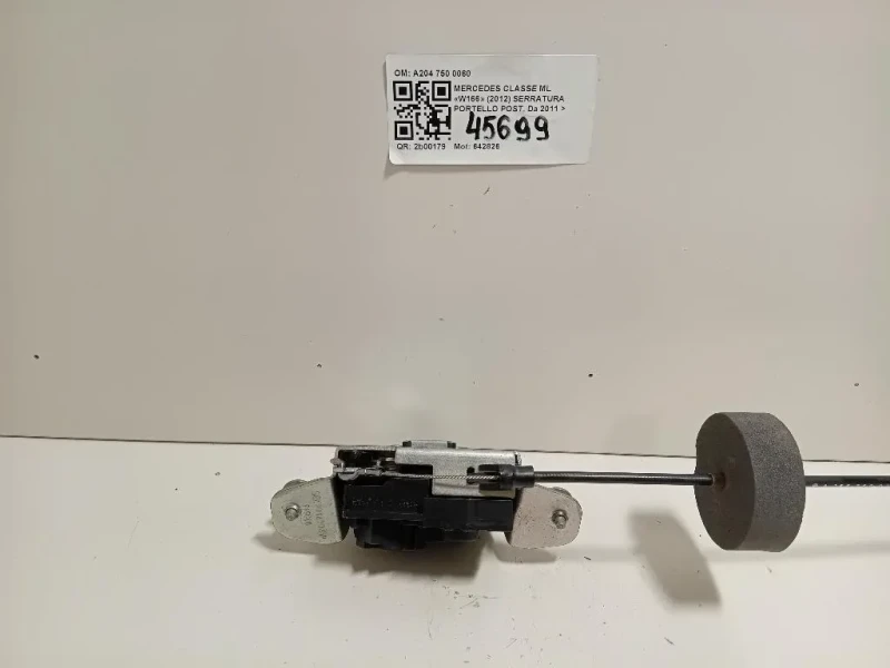 Serratura Portello POST A204 750 0060 Mercedes Classe ML W166 2012