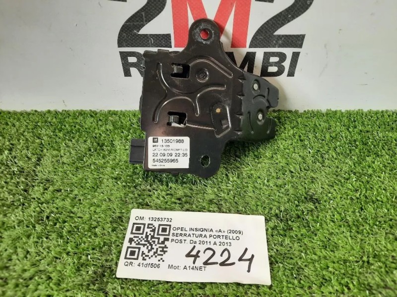 Serratura Portello POST 13501988 Opel Insignia A 2009