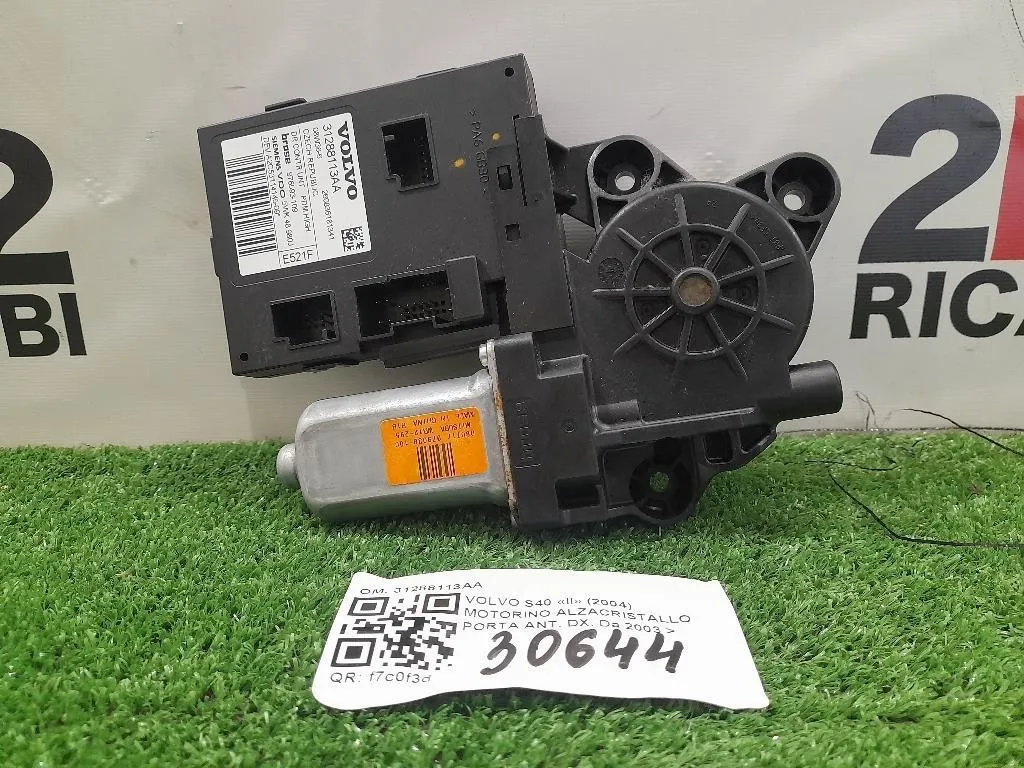 Motorino Alzacristallo Porta ANT DX 31288113AA Volvo S40 II 2004