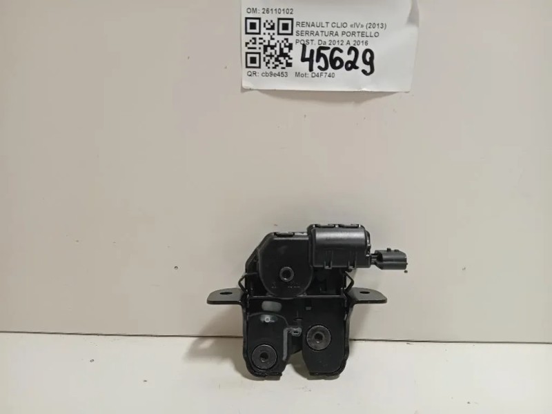 Serratura Portello POST 8463000 03 R Renault CLIO IV 2013