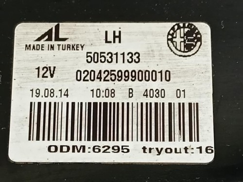 Fanale INT POST SX 50531133 Alfa Romeo Giulietta 2013