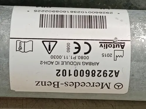 Air-bag A Tendina SX A2928600102 Mercedes Classe GLE W166 2015