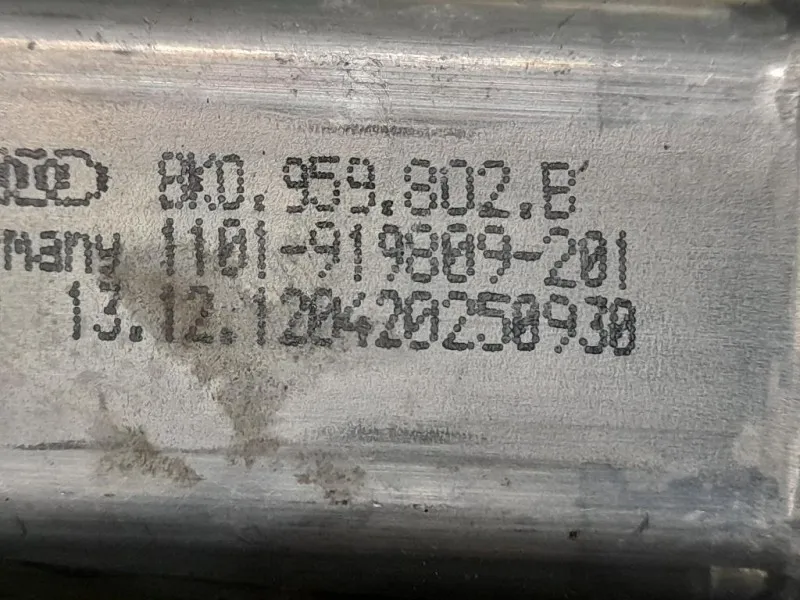 Motorino Alzacristallo Porta POST DX 959811 Audi A4 8K2 2012