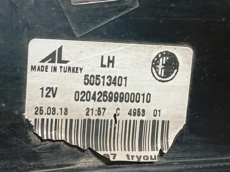 Fanale INT POST SX 50513401 Alfa Romeo Giulietta 2016