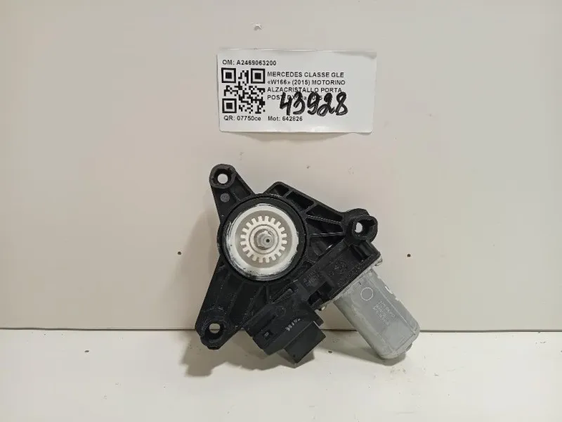 Motorino Alzacristallo Porta POST DX A2469063200 Mercedes Classe GLE W166 2015