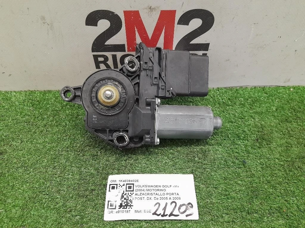 Motorino Alzacristallo Porta POST DX 1K4839402E Volkswagen GOLF V 2004