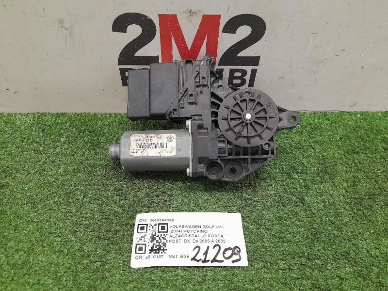 Motorino Alzacristallo Porta POST DX 1K4839402E Volkswagen GOLF V 2004